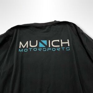 Men’s Munich Motorsports Black Tee. Size Large. Excellent Used Condition.
